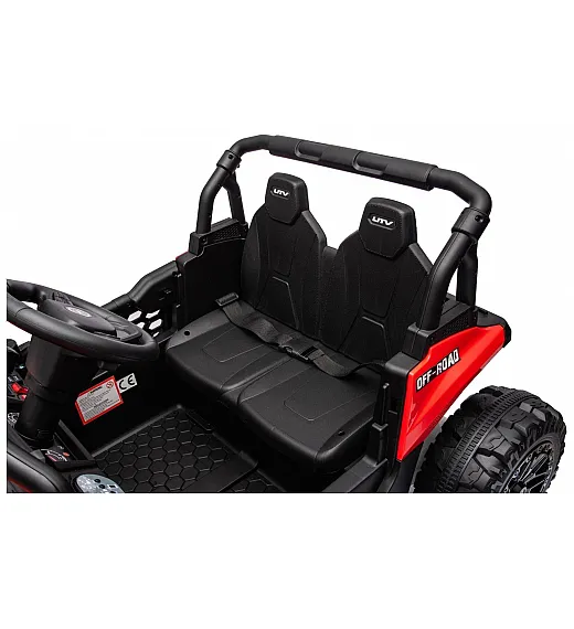 12V avto na akumulator UTV Small, 2x35W, daljinec, rdeč Beneo