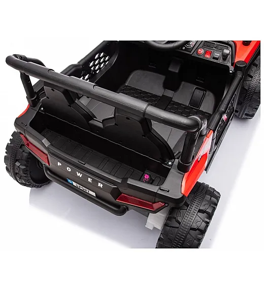 12V avto na akumulator UTV Small, 2x35W, daljinec, rdeč Beneo