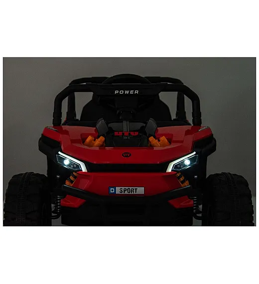 12V avto na akumulator UTV Small, 2x35W, daljinec, rdeč Beneo