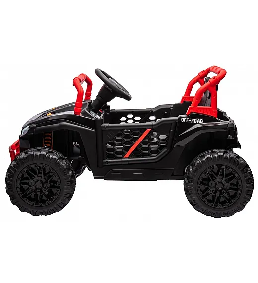 12V avto na akumulator UTV Small, 2x35W, daljinec, črn Beneo