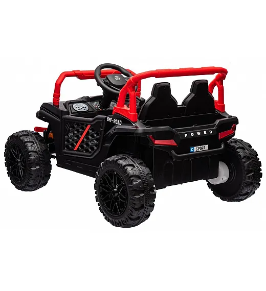12V avto na akumulator UTV Small, 2x35W, daljinec, črn Beneo