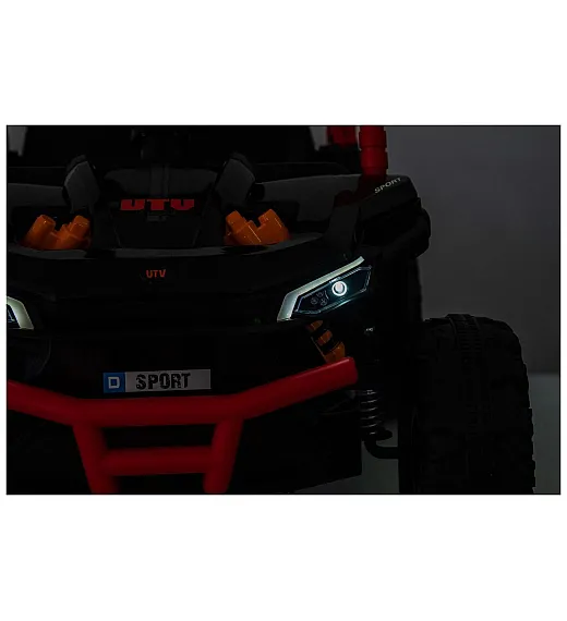 12V avto na akumulator UTV Small, 2x35W, daljinec, črn Beneo