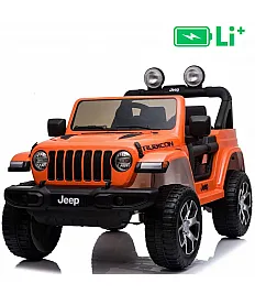 12V JEEP Wrangler RUBICON 4x4 Li - auto na akumulator, narančasti