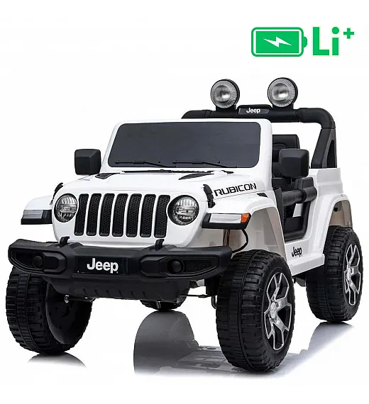 12V JEEP Wrangler RUBICON 4x4 Li - auto na akumulator, bijeli Beneo