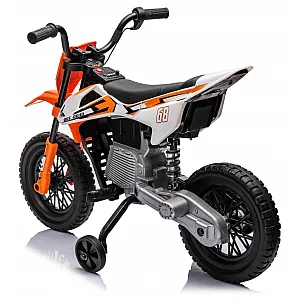 12V motor za otroke MOTOCROSS, 2x 25w, oranžen