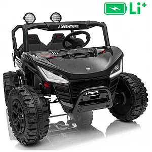 22V električni dječji auto T-REX Ride 4x4, Li baterija, crni