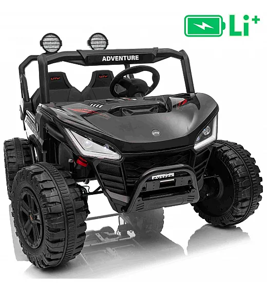 22V električni dječji auto T-REX Ride 4x4, Li baterija, crni