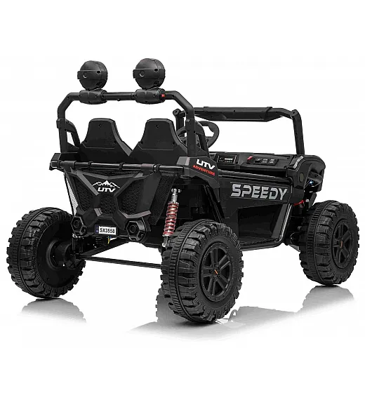 22V električni dječji auto T-REX Ride 4x4, Li baterija, crni