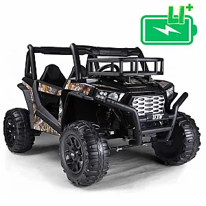 22V auto na akumulator UTV, Li-Ion, 400W, do 70kg, crni