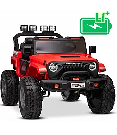 22V avto na daljinca OFFRIDE 4x4, Li baterija, rdeč, Beneo