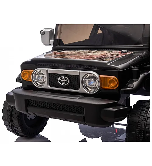 22V otroški avto Toyota FJ Cruiser XXL črn-pesek