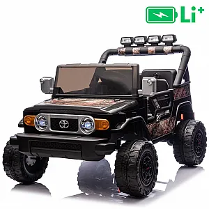 22V dječji auto Toyota FJ Cruiser XXL, li-ion, crn-pijesak