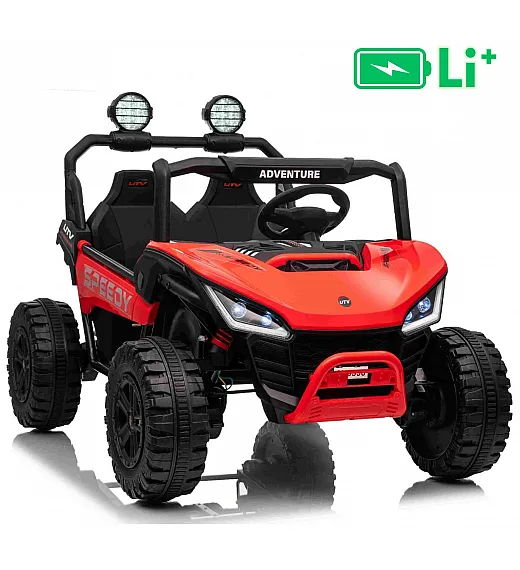 22V električni dječji auto T-REX Ride 4x4, Li baterija, crveni