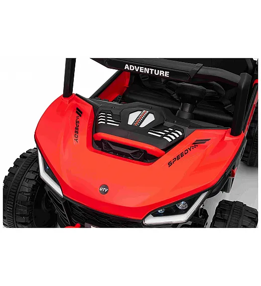 22V električni dječji auto T-REX Ride 4x4, Li baterija, crveni