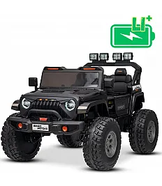 22V otroški avto OFFRIDE 210W, 4x4, Li baterija, črn, Beneo