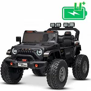 22V otroški avto OFFRIDE 210W, 4x4, Li baterija, črn, Beneo