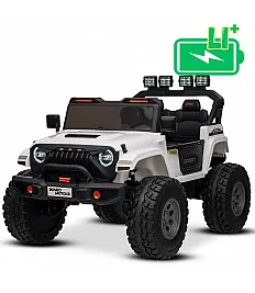 22V otroški avto OFFRIDE 210W, 4x4, Li baterija, bel, Beneo