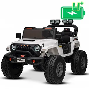 22V otroški avto OFFRIDE 210W, 4x4, Li baterija, bel, Beneo