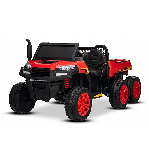 22V RIDER XXL 6X6 - otroški avto na akumulator, rdeč
