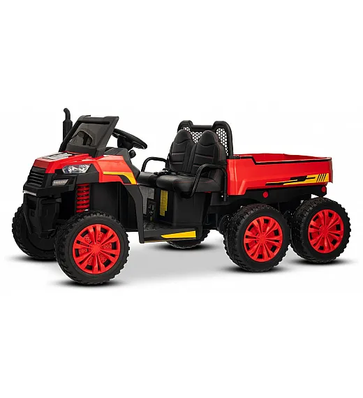 22V RIDER XXL 6X6 - otroški avto na akumulator, rdeč