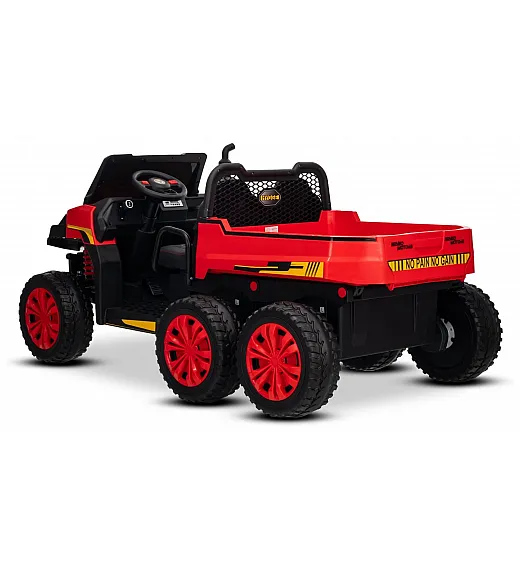 22V RIDER XXL 6X6 - otroški avto na akumulator, rdeč