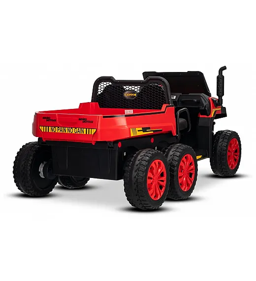 22V RIDER XXL 6X6 - otroški avto na akumulator, rdeč