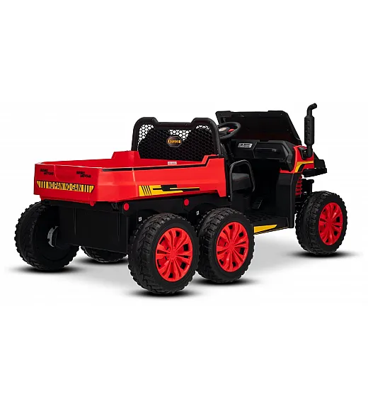 22V RIDER XXL 6X6 - otroški avto na akumulator, rdeč