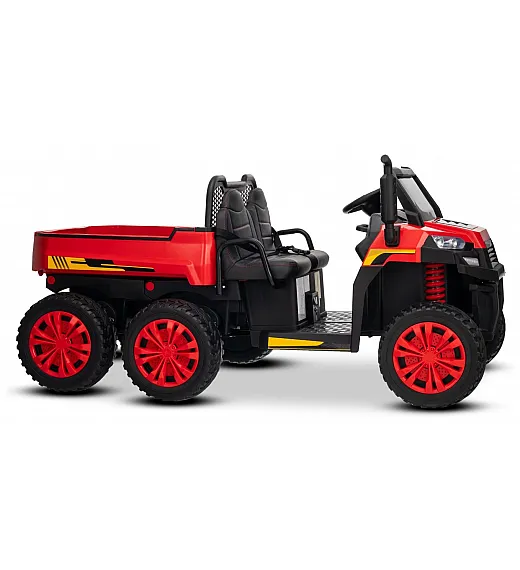 22V RIDER XXL 6X6 - otroški avto na akumulator, rdeč