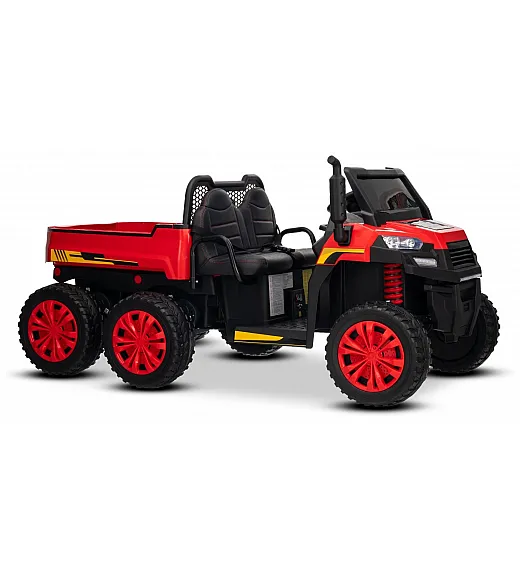 22V RIDER XXL 6X6 - otroški avto na akumulator, rdeč