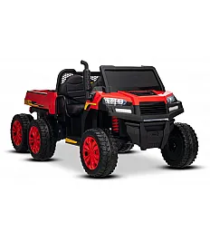 22V RIDER XXL 6X6 800W - otroški avto na akumulator, rdeč
