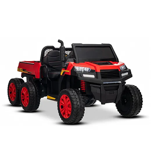 22V RIDER XXL 6X6 - otroški avto na akumulator, rdeč