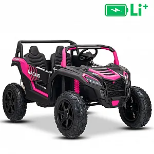22V UTV XXL Li-Ion - avto na akumulator pink, za deklice