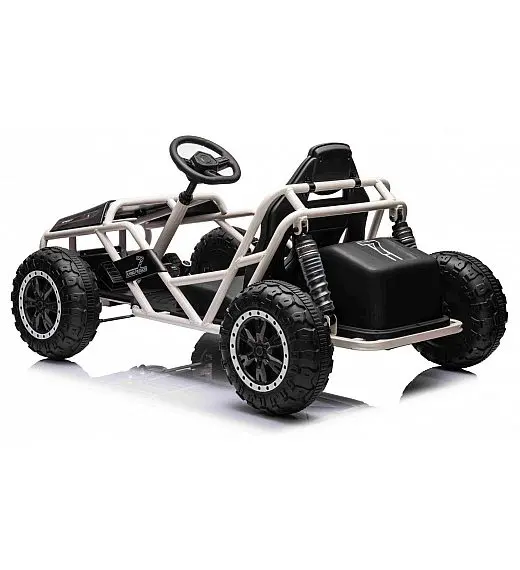 Robusten 24V električni otroški avto SPORT-KART, 100W, črn