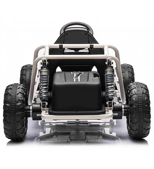 Robusten 24V električni otroški avto SPORT-KART, 100W, črn