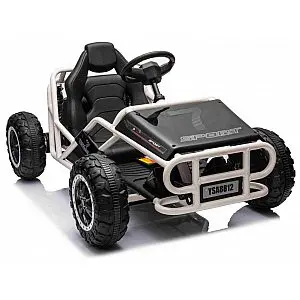 Robusten 24V električni otroški avto SPORT-KART, 100W, črn