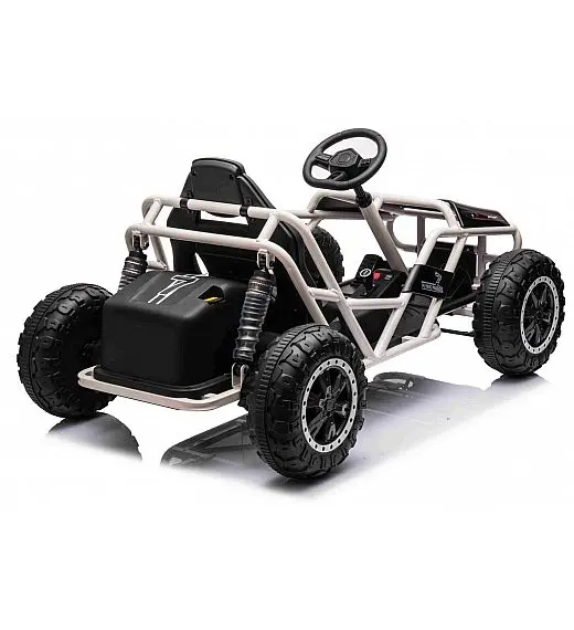 Robusten 24V električni otroški avto SPORT-KART, 100W, črn