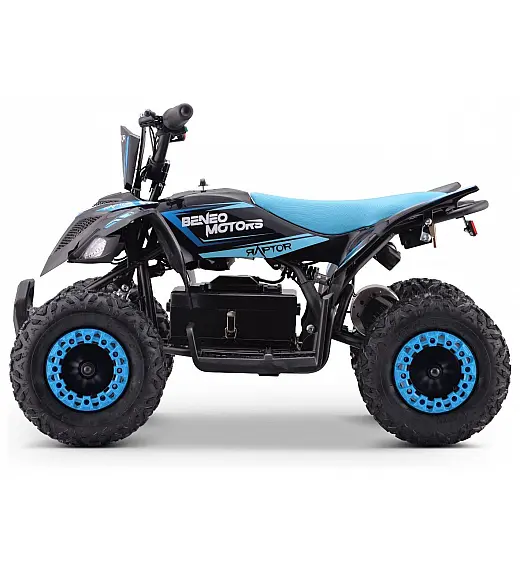 36V električni štirikolesnik Raptor 800W, moder