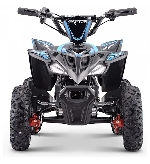 36V električni štirikolesnik Raptor 800W, moder