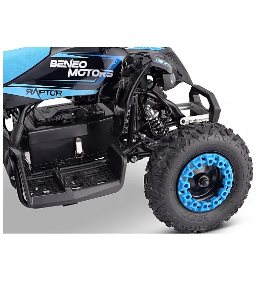 36V električni štirikolesnik Raptor 800W, moder