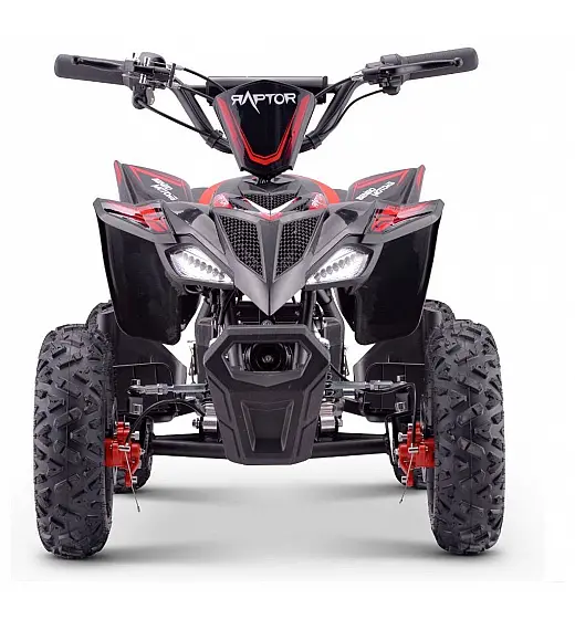 36V električni štirikolesnik Raptor 800W, rdeč