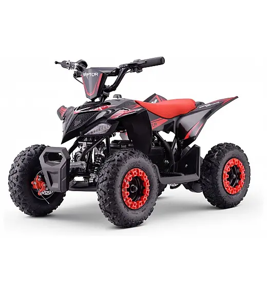 36V električni štirikolesnik Raptor 800W, rdeč