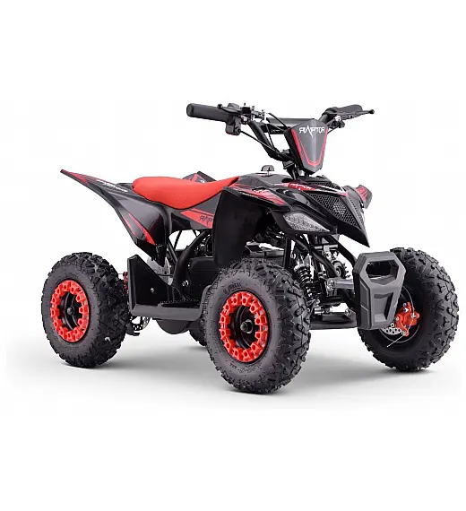 36V električni štirikolesnik Raptor 800W, rdeč