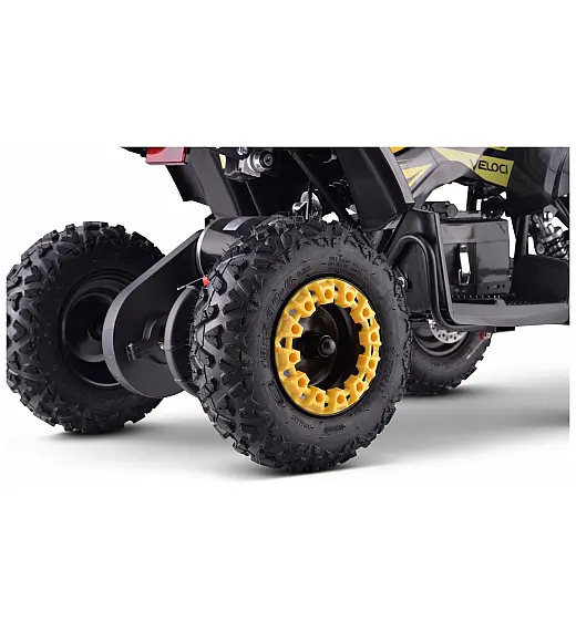 36V quad za djecu od 3 godine Veloci 800W, žuti Beneo