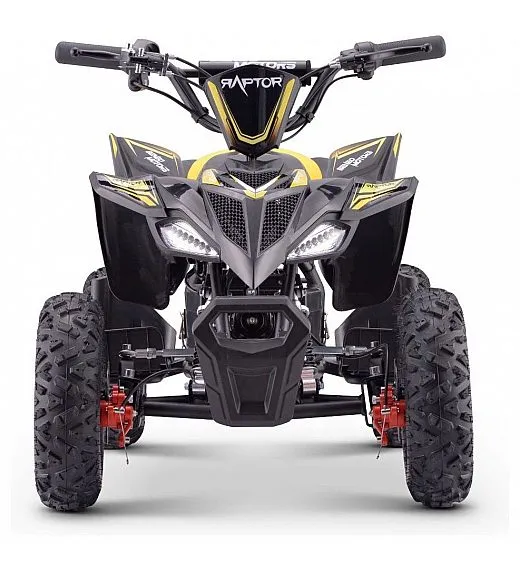 36V štirikolesnik na akumulator Raptor 800W, rumen