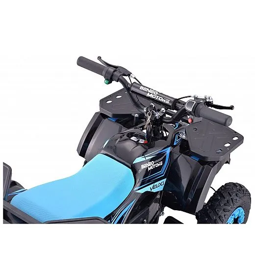 36V štirikolesnik na akumulator Veloci 800W, moder Beneo