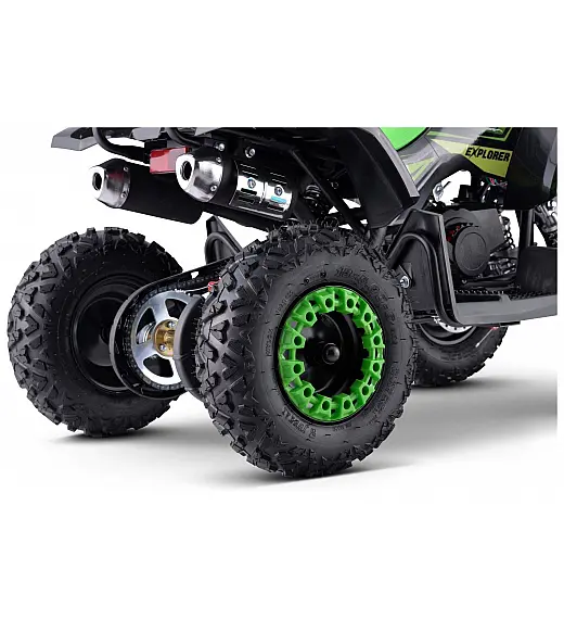 Dječji quad Explorer, benzinski 50cc, 40km/h, do 60 kg, zeleni
