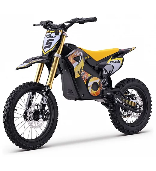48V enduro motor za djecu Falcon, 1600W, 50 km/h, Li, žuti