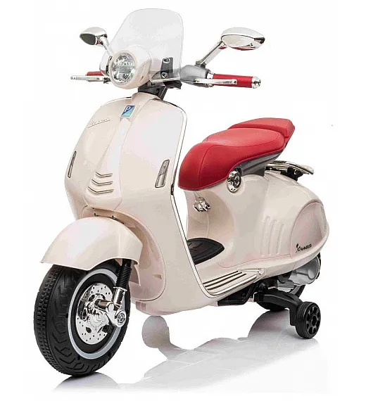 7,2V motor za otroke Vespa 946, Li-Ion, bela