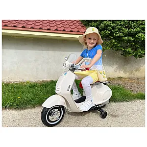 7,2V motor za otroke Vespa 946, Li-Ion, 2x 30W, bela