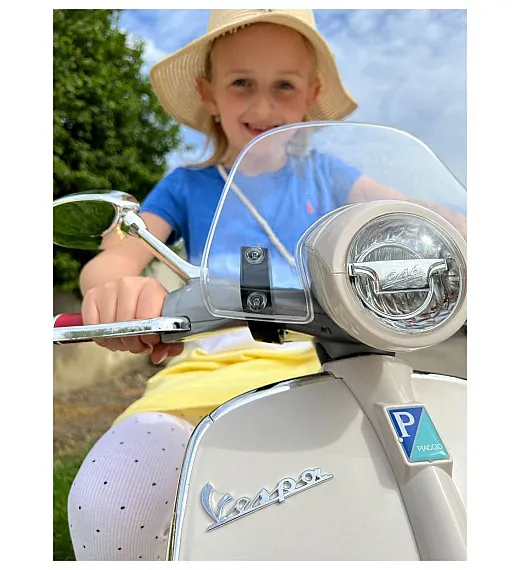 7,2V motor za otroke Vespa 946, Li-Ion, bela